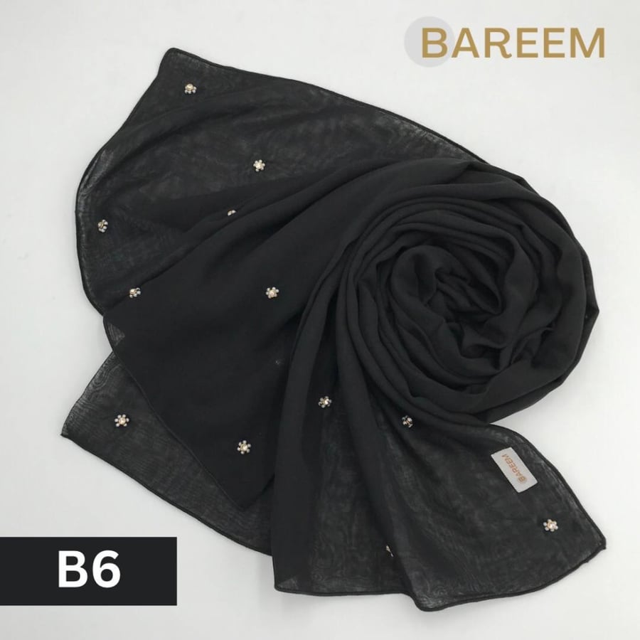 طرحة لولو روز لون أسود / B6