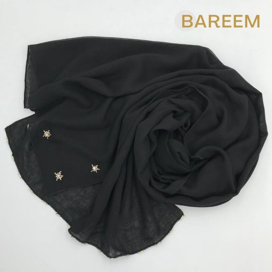 طرحة لولو ستار أسود / B6