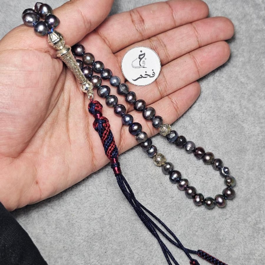 مسبحة لولو مسباح لؤلؤ مسباح لولو مسباح لؤلؤ طبيعي اللؤلؤ والمرجان اصلي