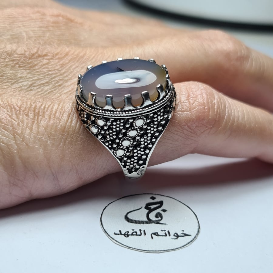 خاتم فضه خواتم عقيق سليماني فيروز ياقوت مجوهرات اكسسوارات حراج هدية ck