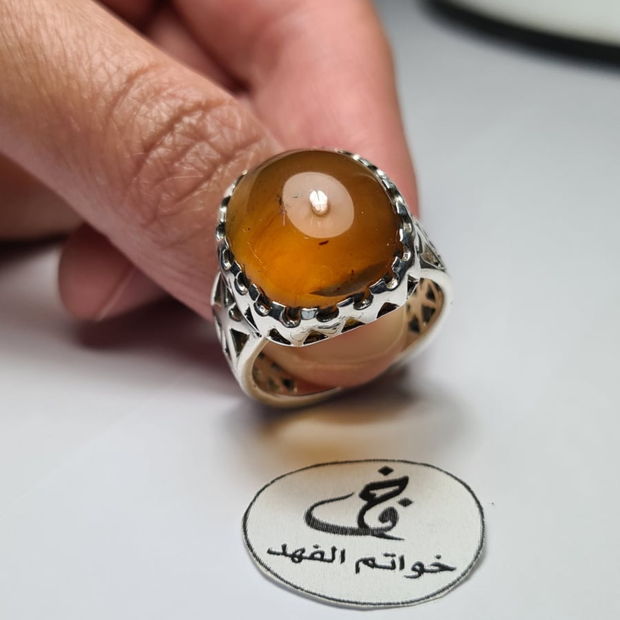 كهرمان سومطري خاتم فضه خواتم عقيق ياقوت مجوهرات اكسسوارات حراج هدية ck