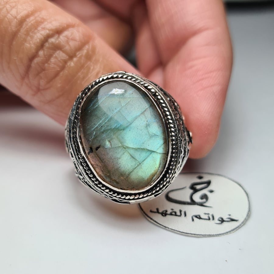 خاتم فضه خواتم عقيق سليماني فيروز ياقوت مجوهرات اكسسوارات حراج هدية ck