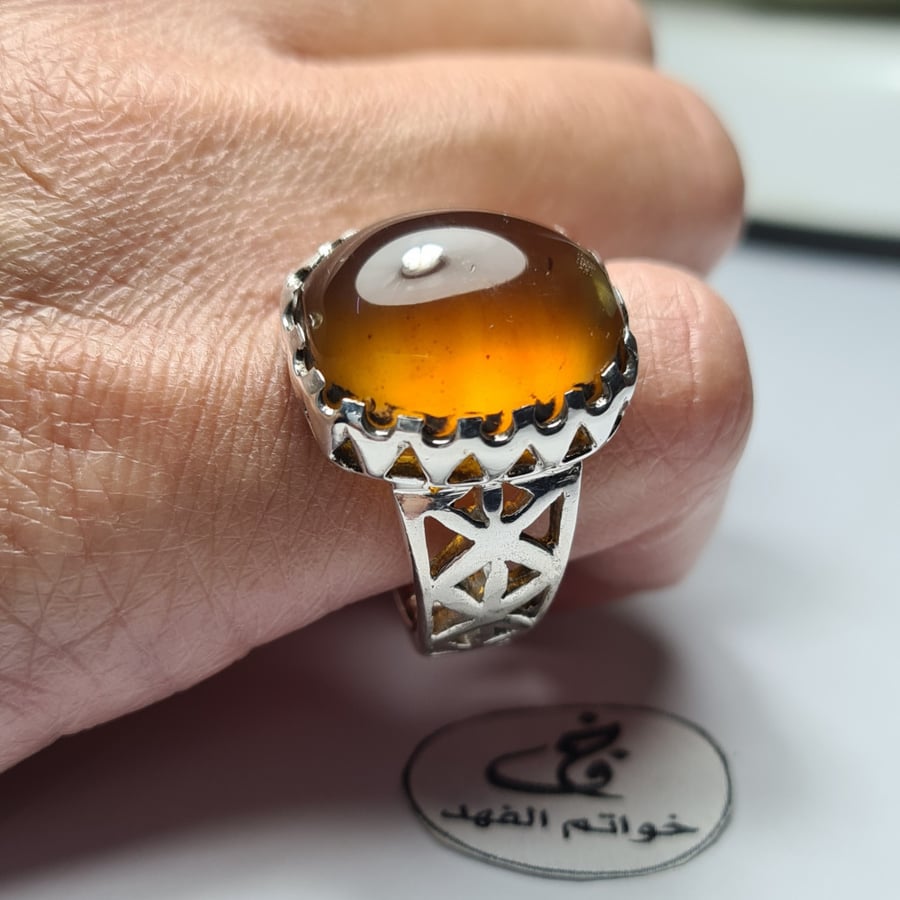 كهرمان سومطري خاتم فضه خواتم عقيق ياقوت مجوهرات اكسسوارات حراج هدية ck