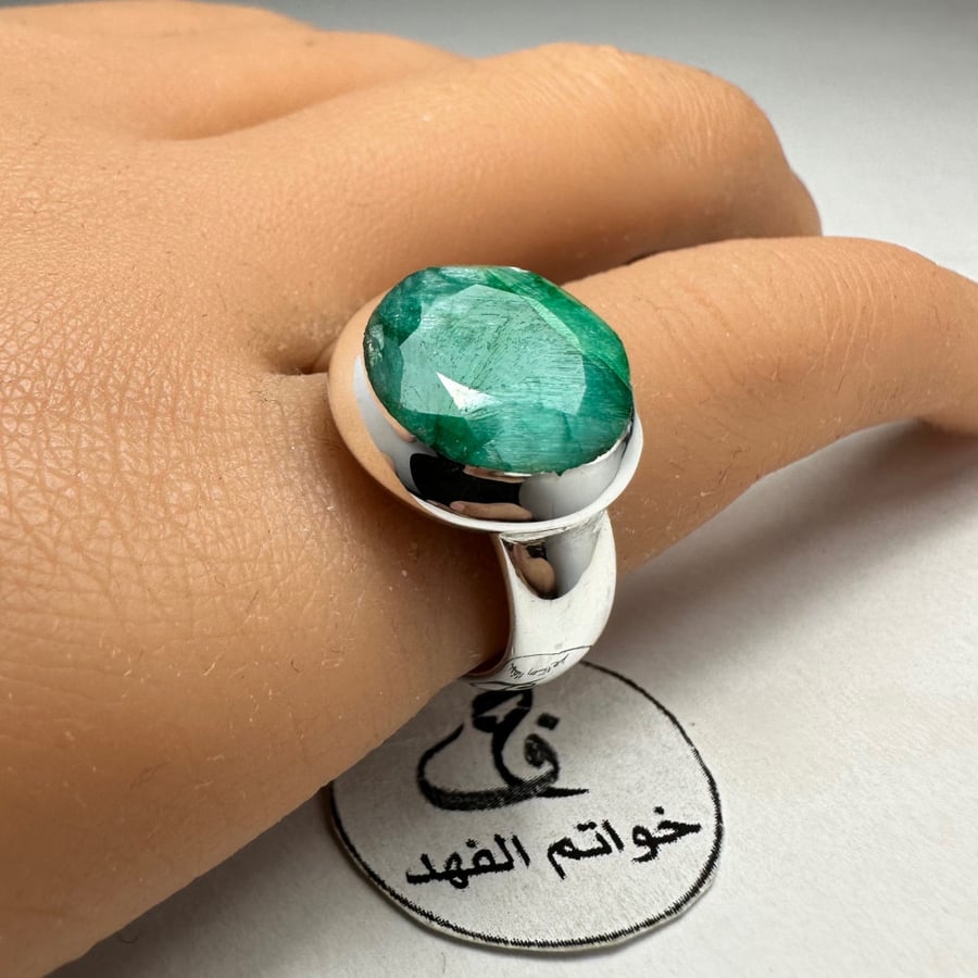 هدية زوجي خاتم خواتم زمرد مجوهرات كريم الماس نون طاد جرير ايفون ماكس