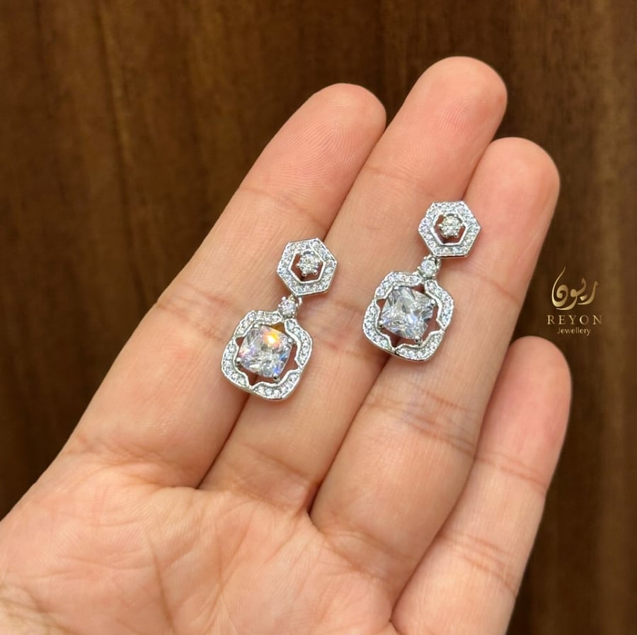 حلق فضة عيار 925