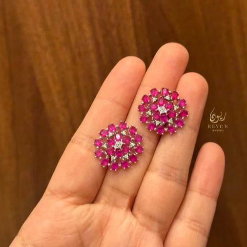 حلق فضة عيار 925