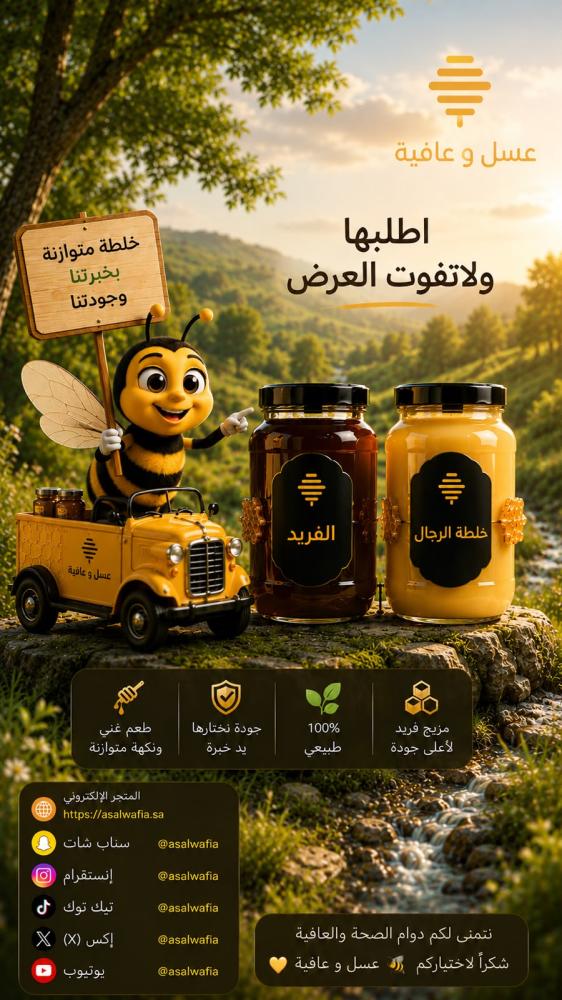خلطة عسل وعافية + ( فريد مجانا ) lions offer