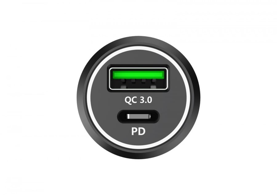 شاحن سيارة 38W منفذين PD و USB