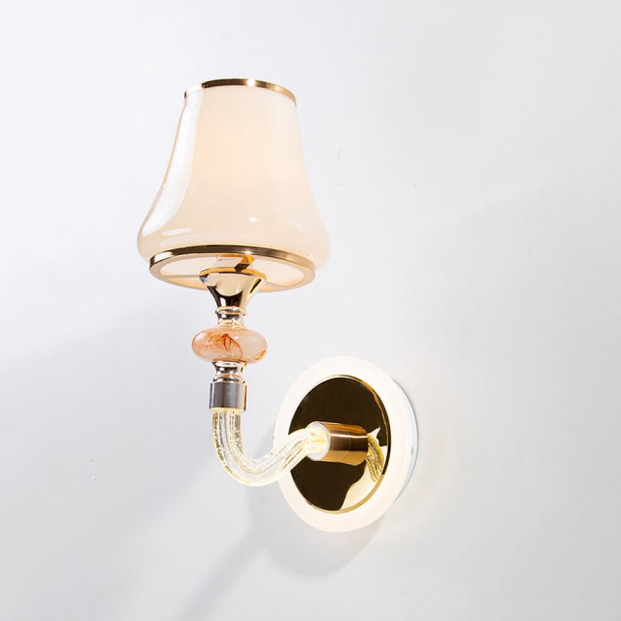 Indoor classic wall lighting single arm and luminous base