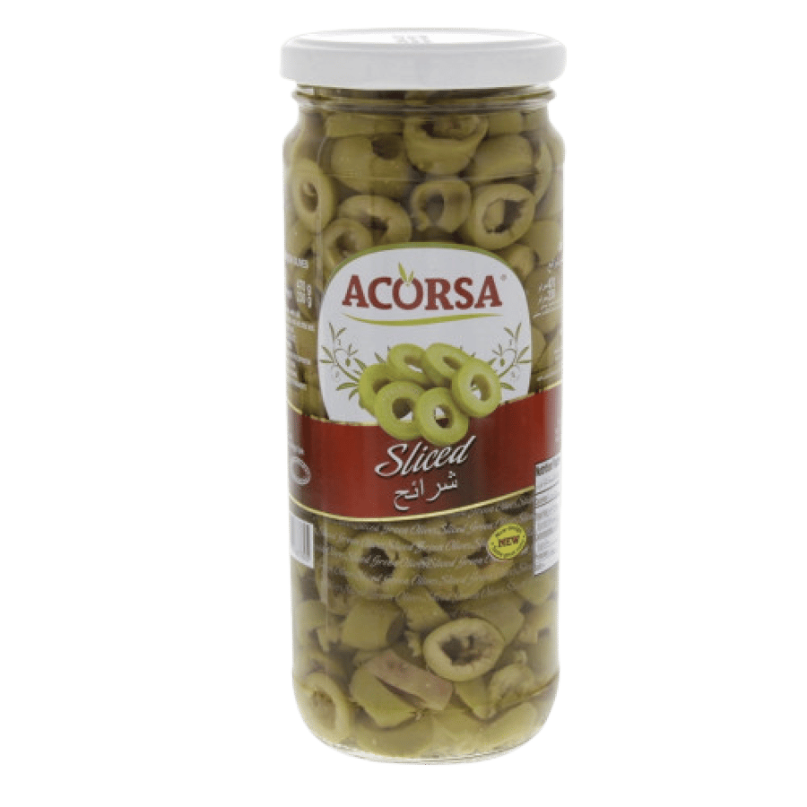 Green sliced olives 12*105 g Akorsa