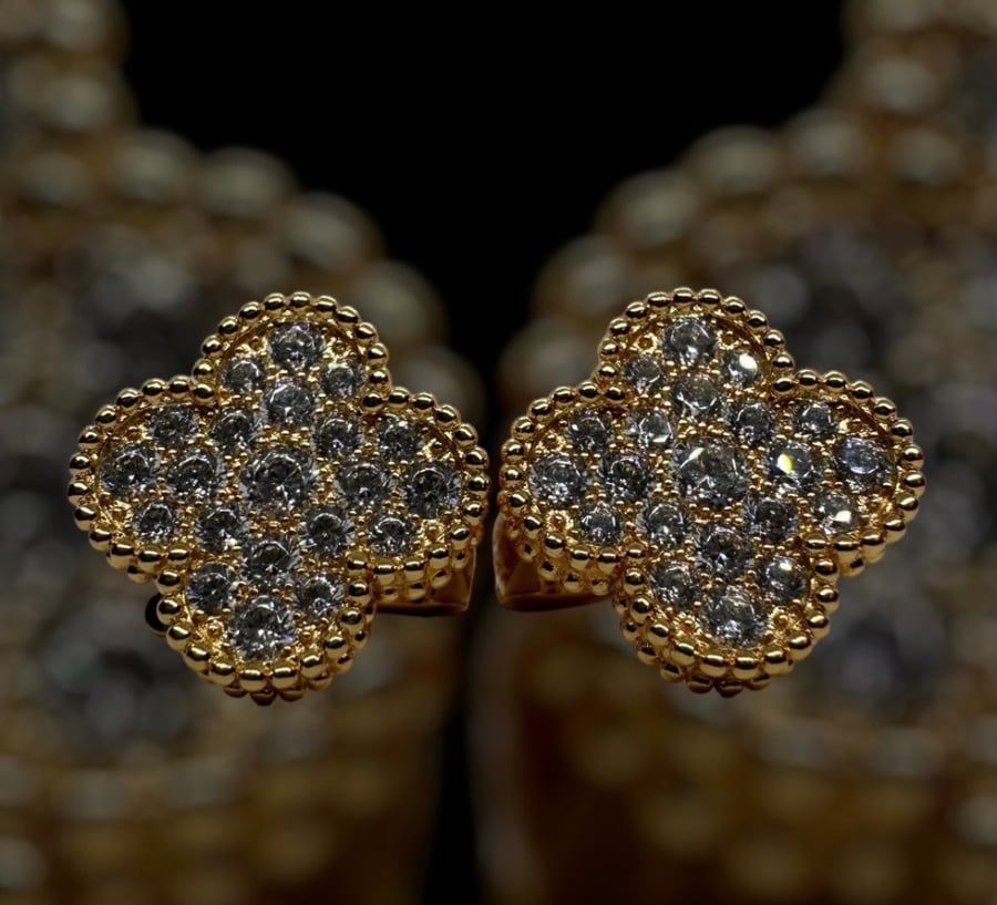 فان كليف  ذهبي  Van Cleef(إكسسوار مطلي )