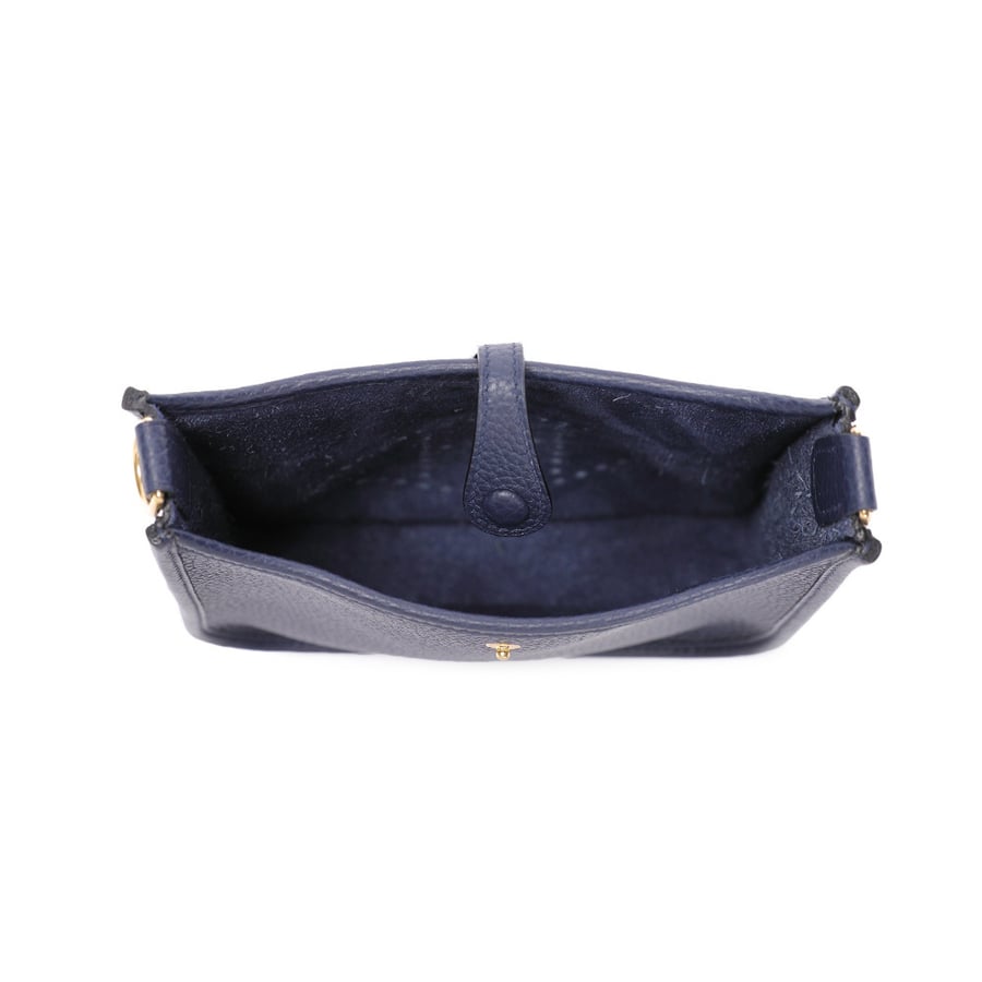 Hermès Evelyne 17CM gold(6)(كحلي )هيرميس إيفلين