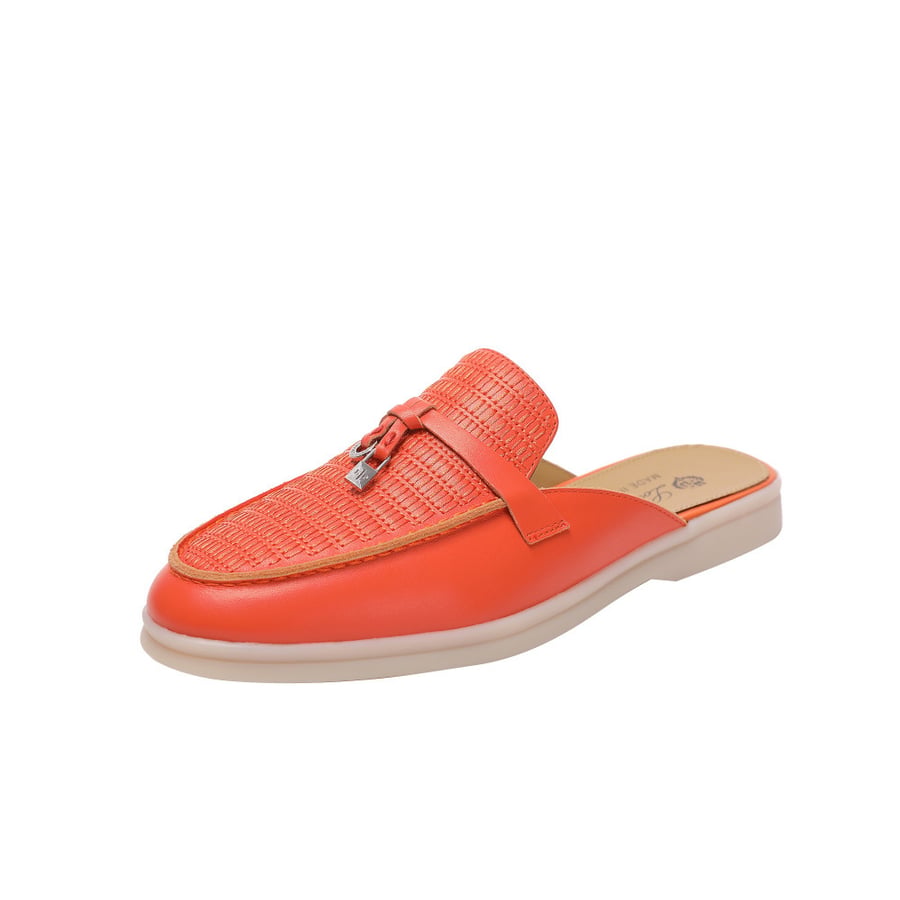 Loro Piana half flat Loro Piana (fire red leather)