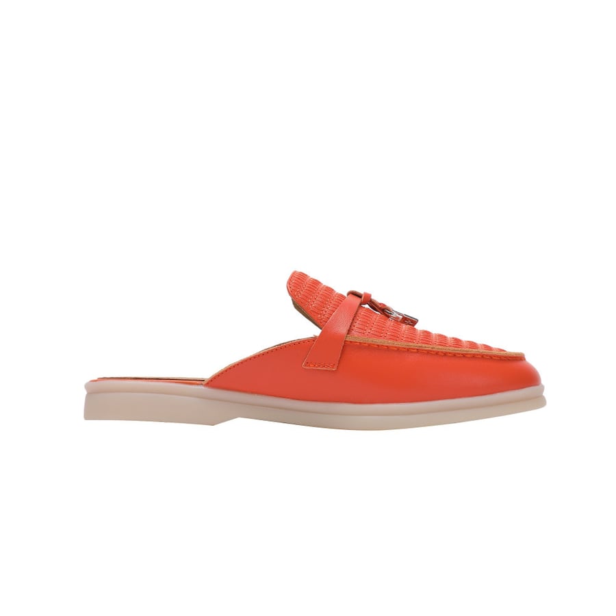 Loro Piana half flat Loro Piana (fire red leather)