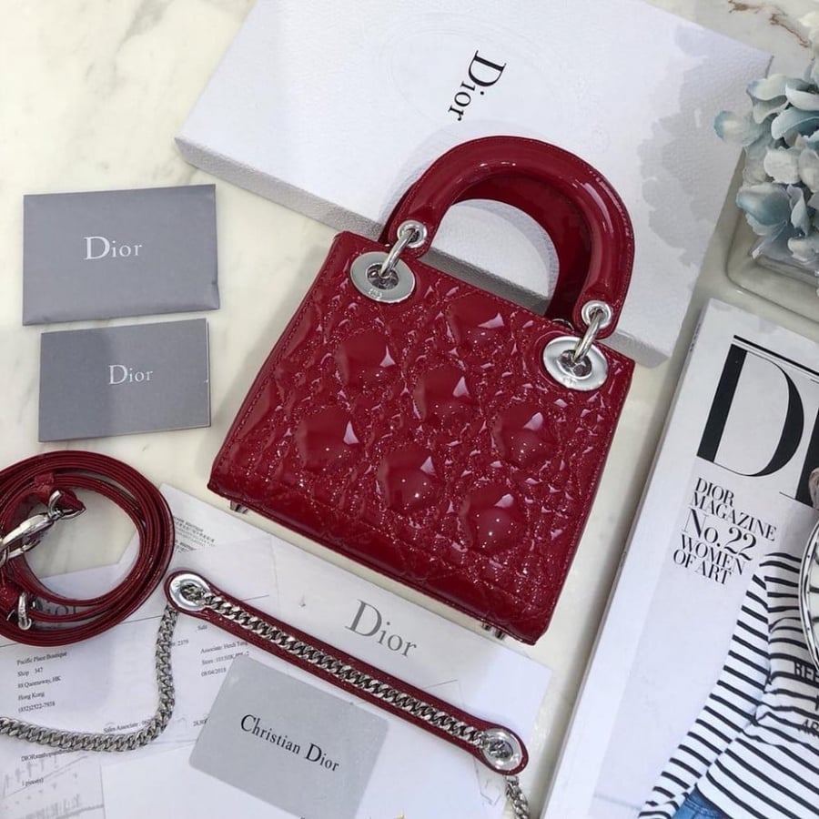 ليدي ديور  17 lady Dior (هاردوير فضي)