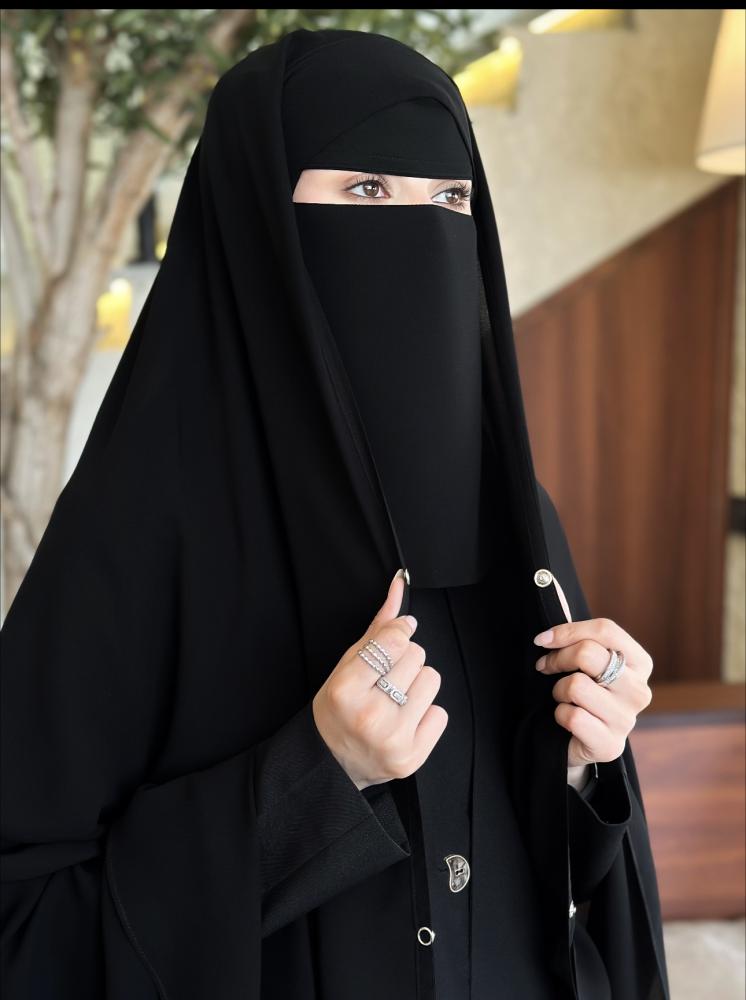 خمار طقطق ربط +نقاب حرير ابو رده مشبك