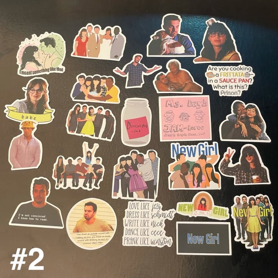 ستيكرز نيو قيرل  |  New girl Stickers