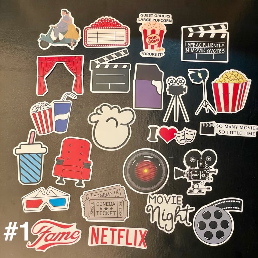ستيكرز  سينما |  Movie Night Stickers