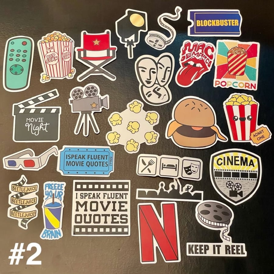 ستيكرز  سينما |  Movie Night Stickers