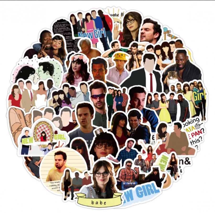 ستيكرز نيو قيرل  |  New girl Stickers