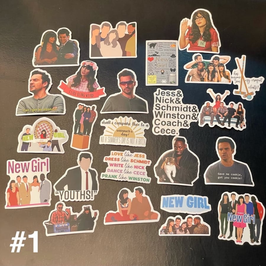 ستيكرز نيو قيرل  |  New girl Stickers