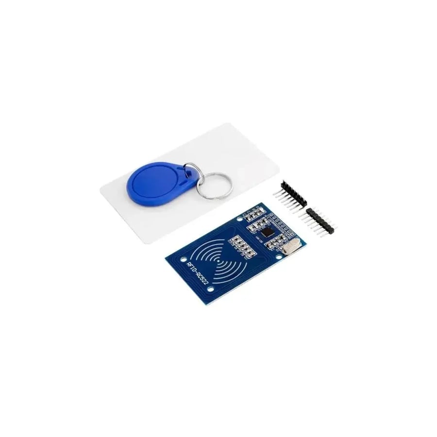 طقم وحدة قارئ RFID RC522 مع بطاقة وميدالية RFID بتردد 13.56MHz