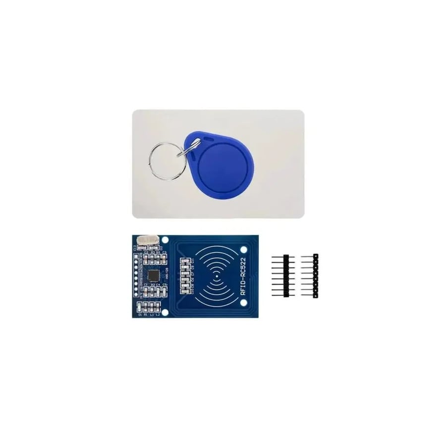 طقم وحدة قارئ RFID RC522 مع بطاقة وميدالية RFID بتردد 13.56MHz