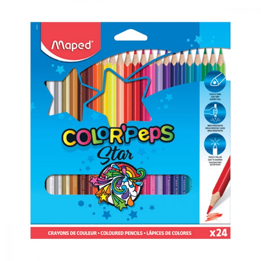 Wooden colors Maped 24