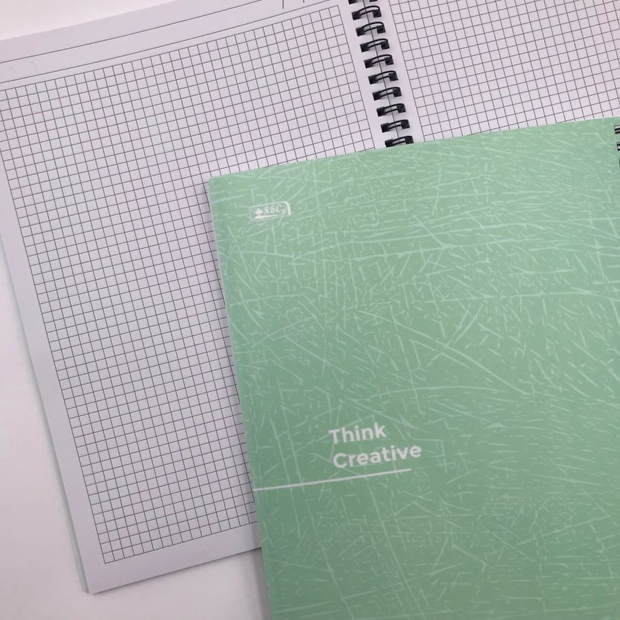 100 grid notebook