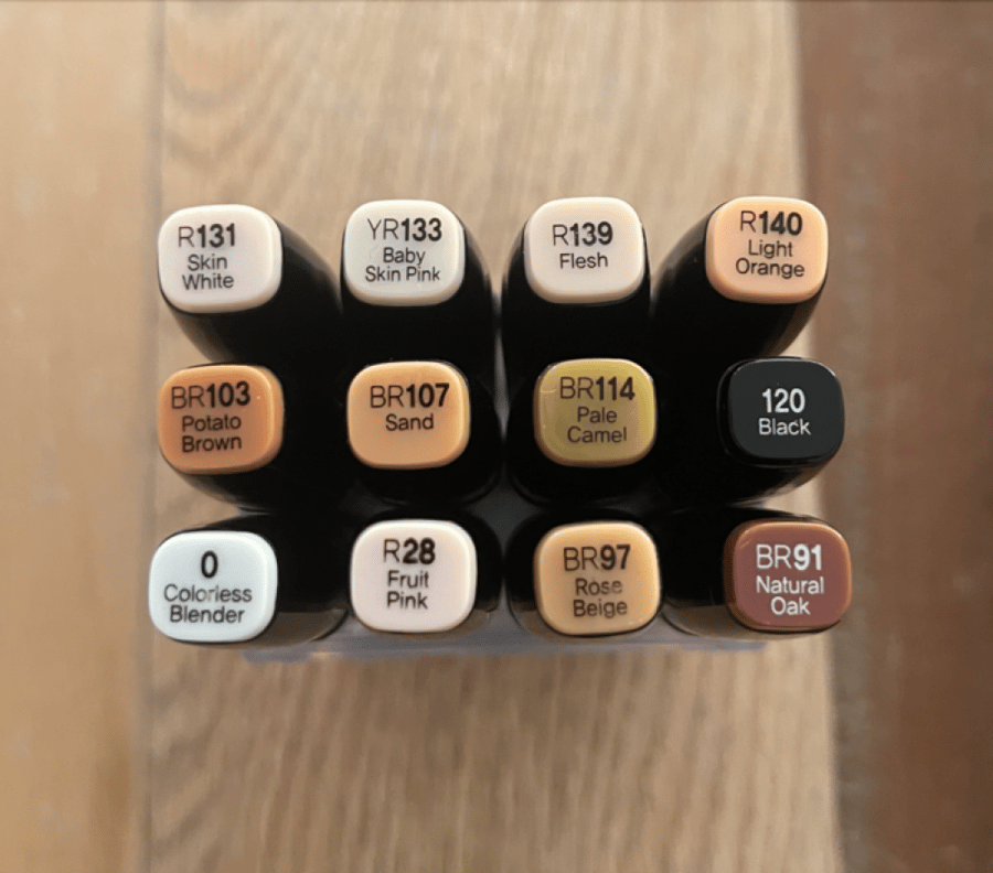 Touch Twin Markers Set Skin Tone (12 color)