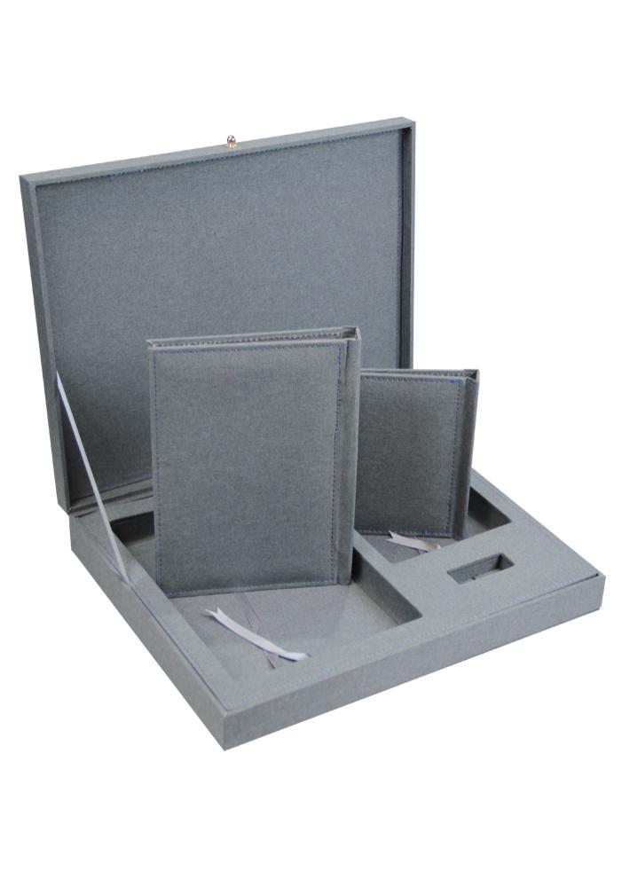 Thermal album with A4/A5 box without padding, dark gray color