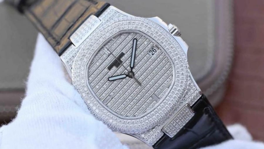 Batok Flip Watch Men's Carbon Swiss