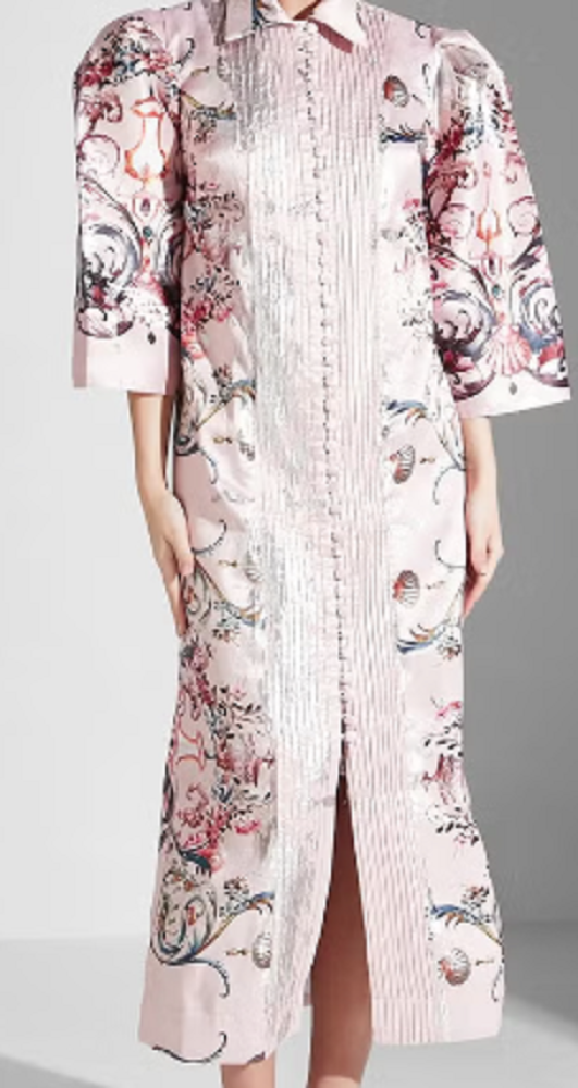 فستان بأزرار وطبعات ورود من ثريدز باي اجوني size-S