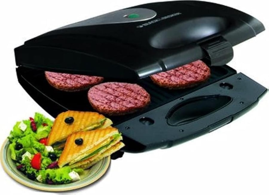 صانع شطائر + شواية مع 4 فتحات غير لاصقة 1400 وات TS4080-B5 أسود