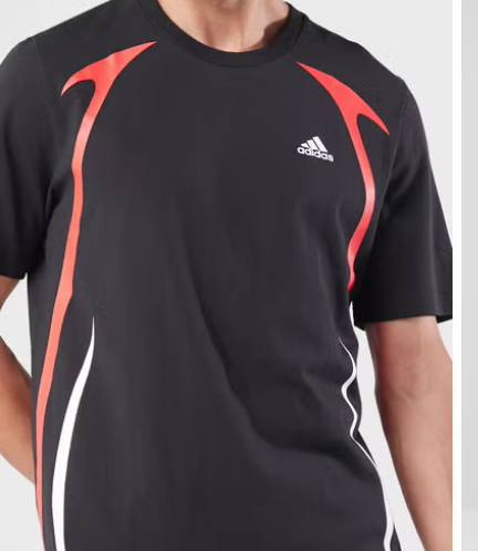 تيشيرت بنمط كتل الألوان من أديداس للرجال size-M