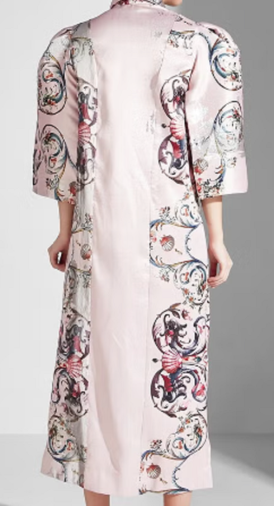 فستان بأزرار وطبعات ورود من ثريدز باي اجوني size-S