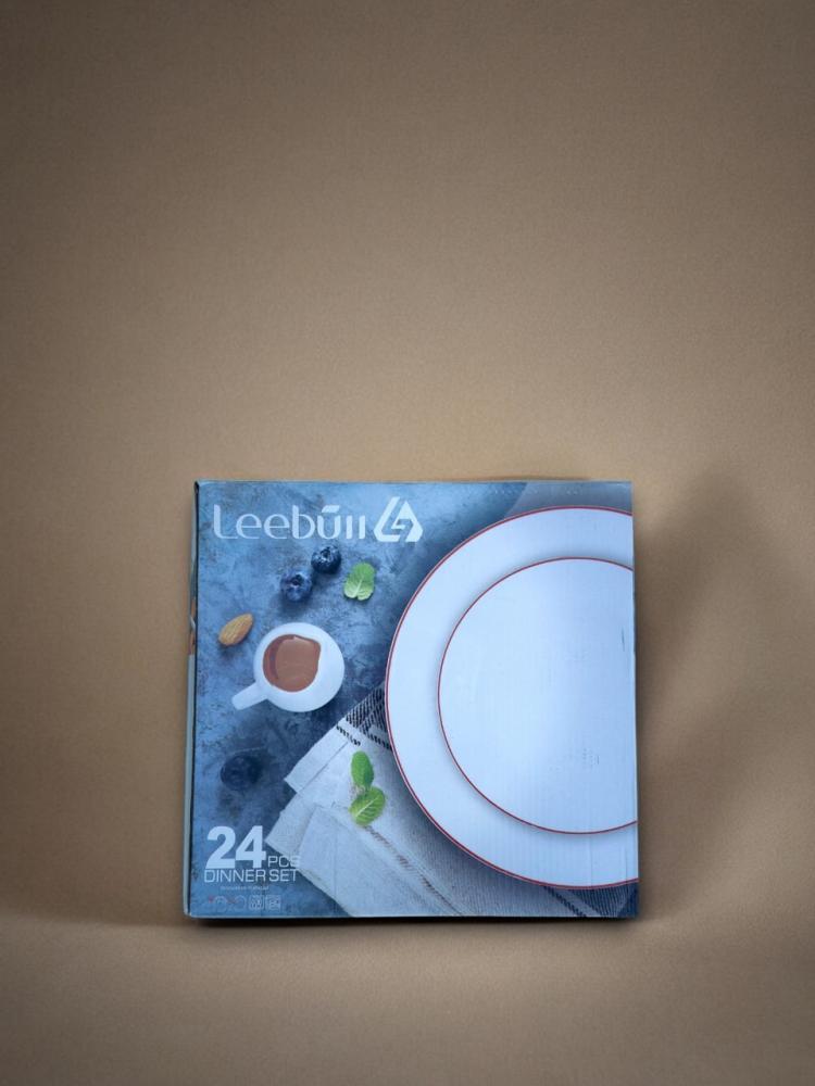 Libya 24-piece glass dinner plate set, H-3929, from WDA