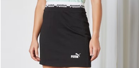 تنورة قصيرة من مجموعة أمبليفايد أسود للنساء من بوما size-XL