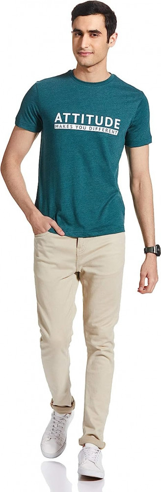 تيشرت رجالي مقاس عادي مطبوع من سيمبول size-XL