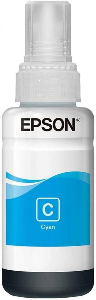 Epson T6642 EcoTank ink bottle, black ink for refilling the printer, 70 ml capacity
