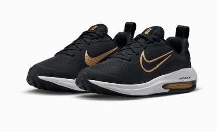 حذاء نايك/Nike أسود  للجنسين معدني ذهبي size-39  ..