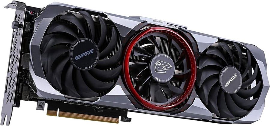 بطاقة رسومات Colorful iGame Nvidia GeForce RTX 3060 Advanced OC بسعة 12 جيجابايت من نوع GDDR6 Advanced مع نظام تبريد بثلاث مراوح