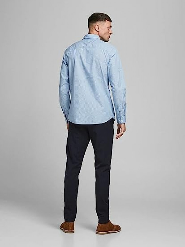 قميص Jack & Jones Gitmos مطرز رجالي | مقاس M
