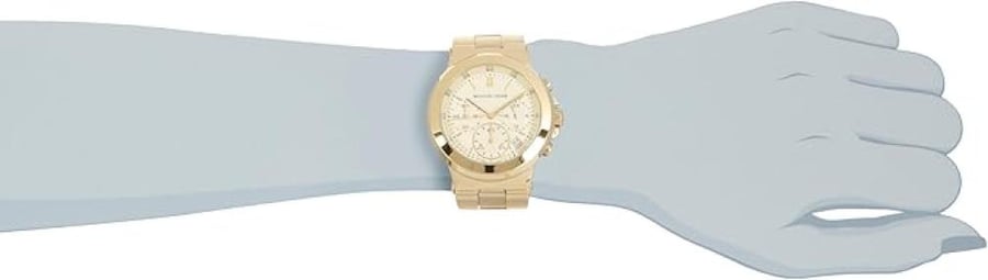 ساعة Michael Kors النسائية كوارتز، شاشة كرونوغراف وسوار من الفولاذ المقاوم للصدأ MK5222