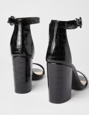 صندل بكعب عريض للنساء باللون الاسود من كيوبيد size-41 EU   ...