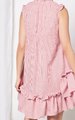 فستان بطول يصل إلى الركبة وبدون أكمام للنساء من آيلا size-XL