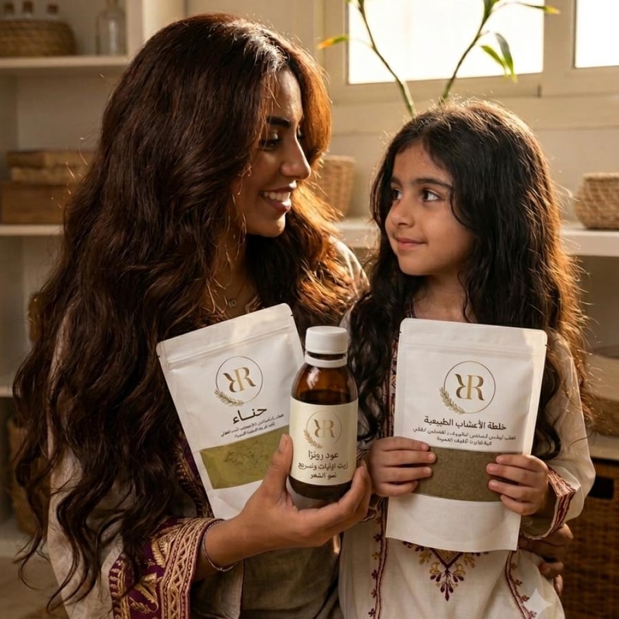 بكج العناية الملكي خلطة اعشاب الإنبات وتكثيف وتعطير الشعر + حقيبة حناء هديه + زيت الإنبات بقطرات البذور الخاصه لتغذية الشعر