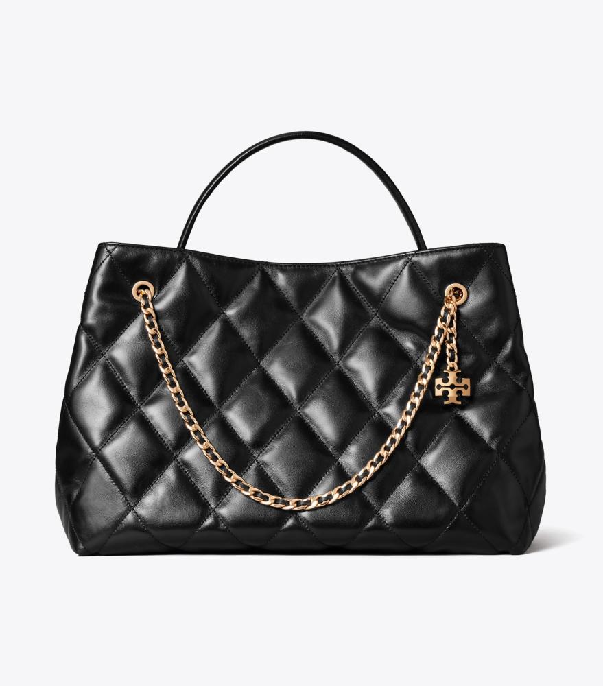حقيبة فليمنق أسود من توري بورش | Tory Burch Fleming Carryall