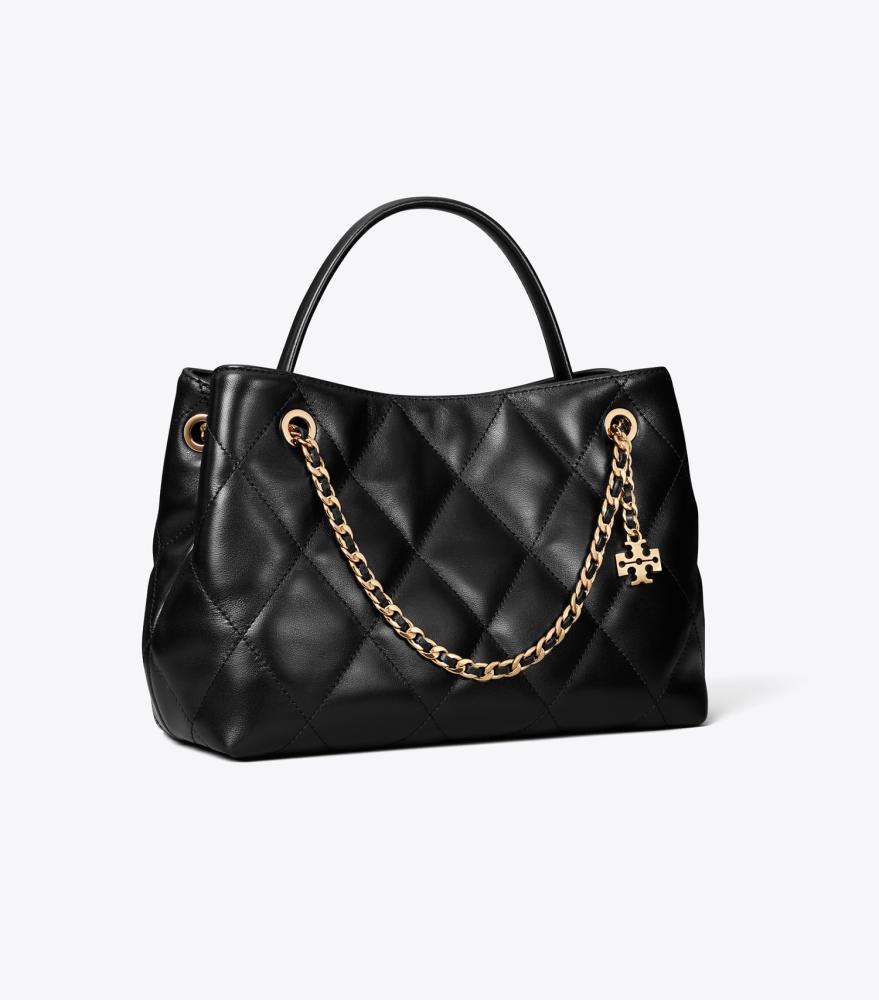 حقيبة فليمنق الصغيرة أسود من توري بورش | Tory Burch Small Fleming Carryall