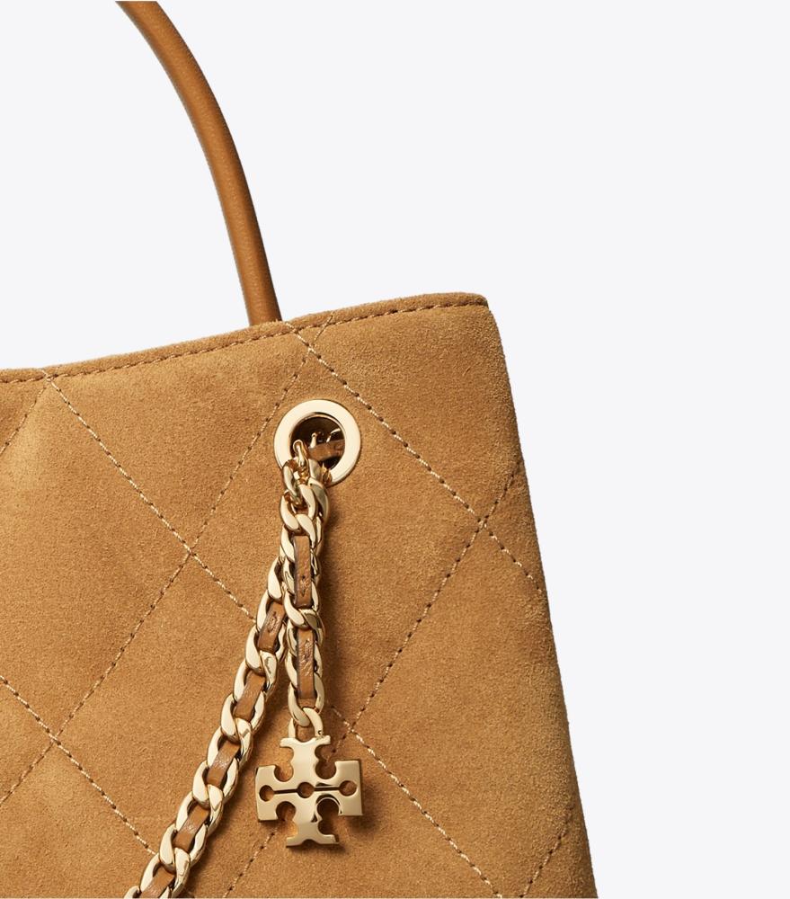 حقيبة فليمنق الصغيرة شامواه توفي من توري بورش | Tory Burch Small Fleming Suede Carryall